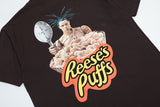 Travis Scott Cactus Jack Reeses Puffs T shirt Brown