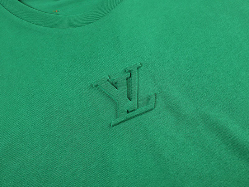 Louis Vuitton LV Debossed Tee Green for Men
