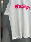 Balenciaga Slime logo layered sleeve Pink T-shirt