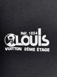 Louis Vuitton LV Red n Blue Logo Badge Black