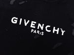 Givenchy Distressed Logo Printed Oversized T-Shirt Black
