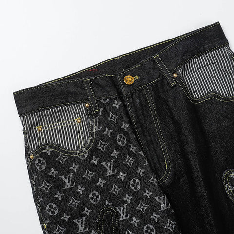 RETAIL] Louis Vuitton x Nigo Monogram Patchwork Denim Pants : r/DesignerReps
