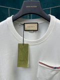 GUCCI Embroidered Pocket Cotton T-shirt