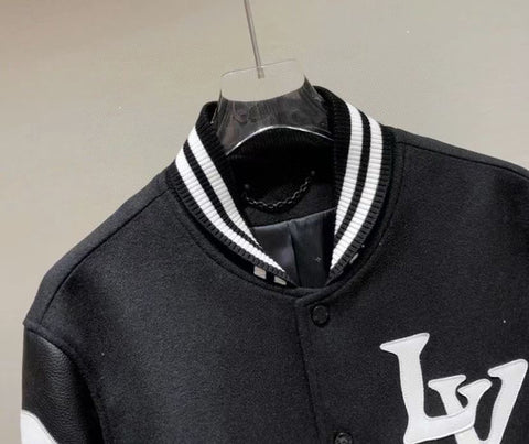 Chains Camo Varsity Jacket Luxury - Black - Size: 50 - Men - Louis
