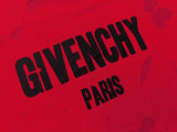 GIVENCHY Paris Distressed Logo T Shirt Red