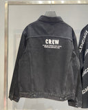 Balenciaga Crew Logo Denim Jacket