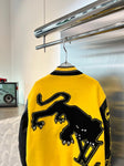 LEATHER EMBROIDERED VARSITY YELLOW | LOUIS VUITTON