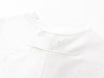 GIVENCHY Paris Distressed Logo T Shirt White/Black