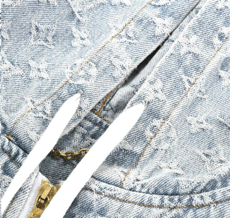 Louis Vuitton Lvxnba Cashmere Felpa Zip-Through Hoodie (LVXNBA ZIP