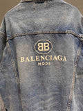Balenciaga BB-embroidered denim jacket