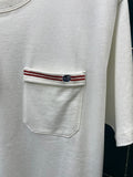GUCCI Embroidered Pocket Cotton T-shirt