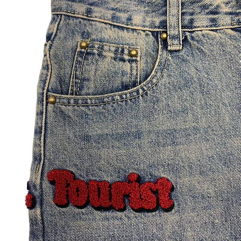 Louis Vuitton FW21 Tourist vs. Purist Embroidered Jeans Sz28