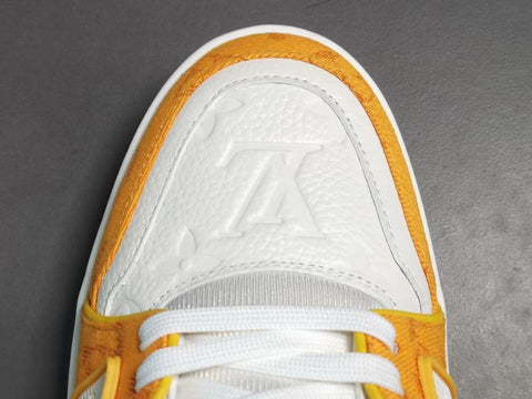 SALEOFF Louis Vuitton Trainer Monogram Denim Yellow Sneaker - USALast