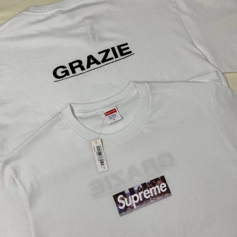 Box logo t-shirt Supreme White size M International in Cotton - 30758580