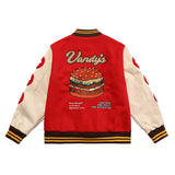 Vandy The Pink 4 Year Anniversary Varsity Jacket "Red Burger"