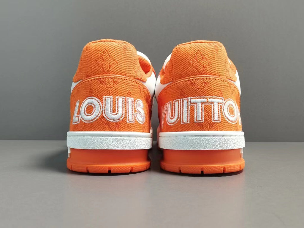 Louis Vuitton Trainer Monogram Denim Orange Men's - 1A9ZD6 / 1A9ZBO /  1A9ZBM / 1A9ZBE - US