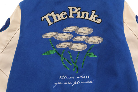 Vandy The Pink Varsity Jacket