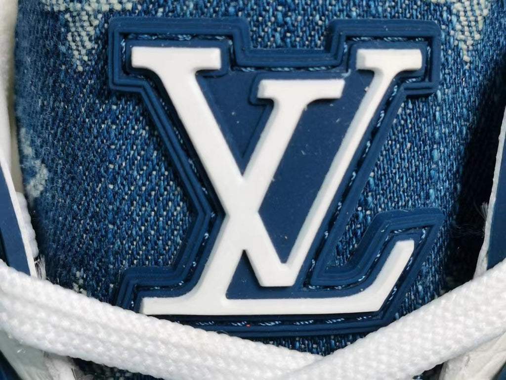 Louis Vuitton LV Trainer Monogram Denim White Blue – Tenisshop.la