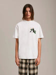 Palm Angels Floral Embroidery Logo-print T-shirt