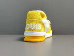Louis Vuitton Trainer Monogram Denim Yellow