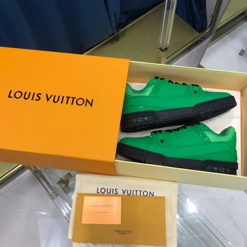 Louis Vuitton LV Trainer Green Black – Tenisshop.la