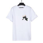 Palm Angels Floral Embroidery Logo-print T-shirt