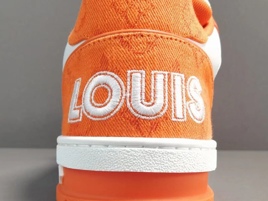 Louis Vuitton Trainer Monogram Denim Orange