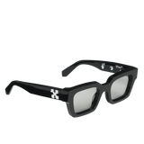 Off-White Rectangular Frame Sunglasses Transparent Lenses