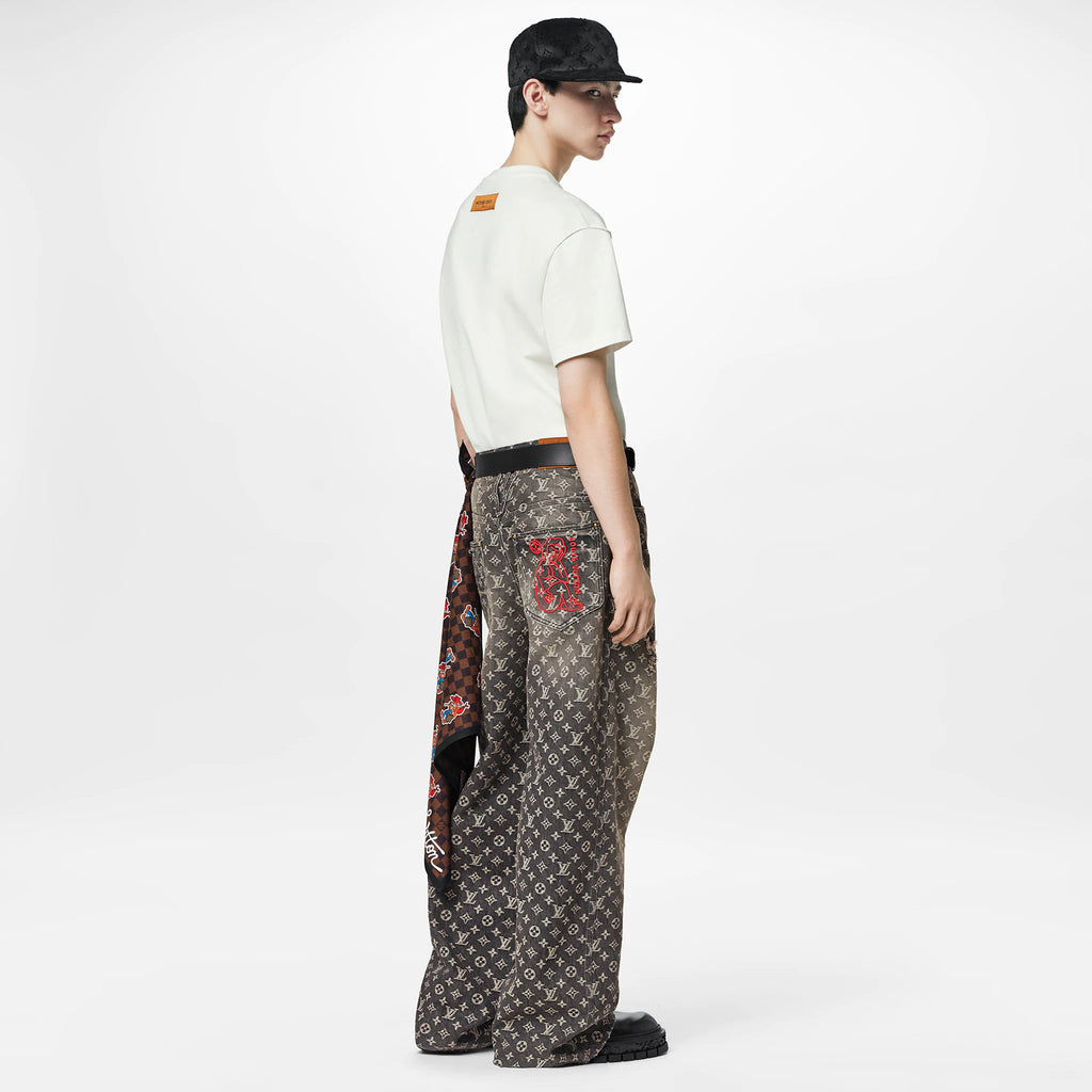 Louis Vuitton Monogram Baggy Denim Pants
