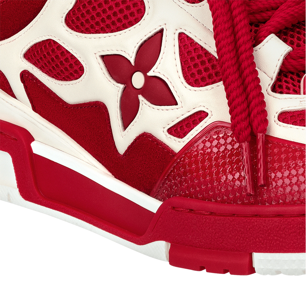Louis Vuitton Red & White Skate Sneaker – Savonches